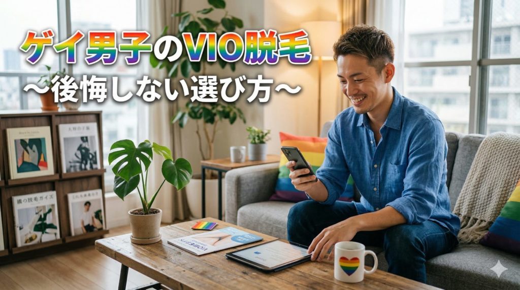 ゲイ男子のVIO脱毛　後悔しない選び方