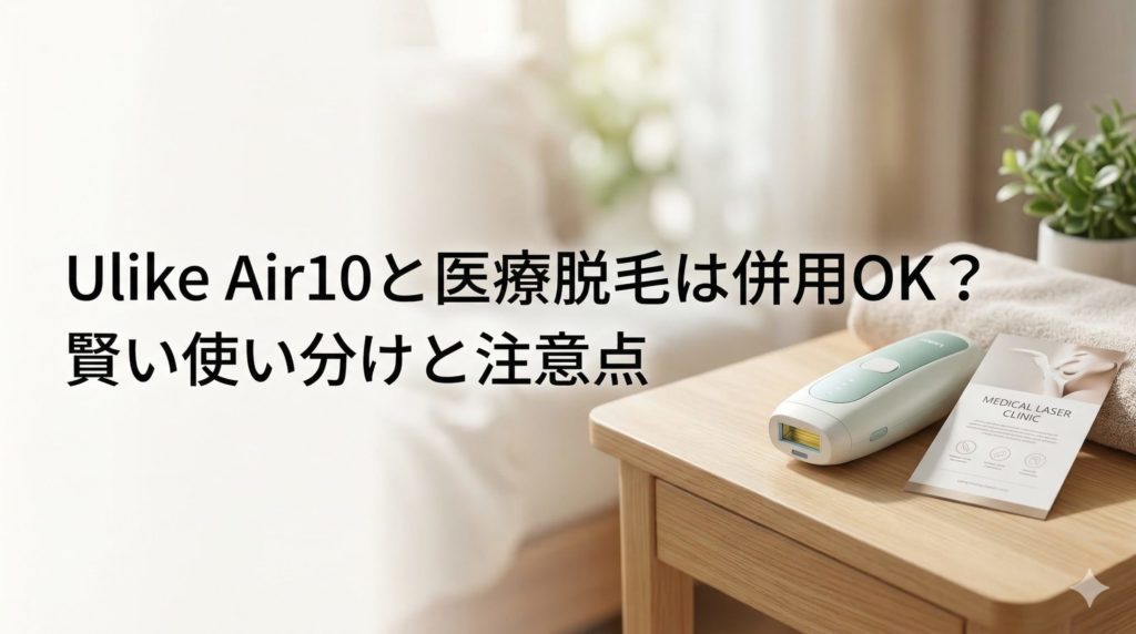 Ulike Air10と医療脱毛は併用OK？賢い使い分けと注意点