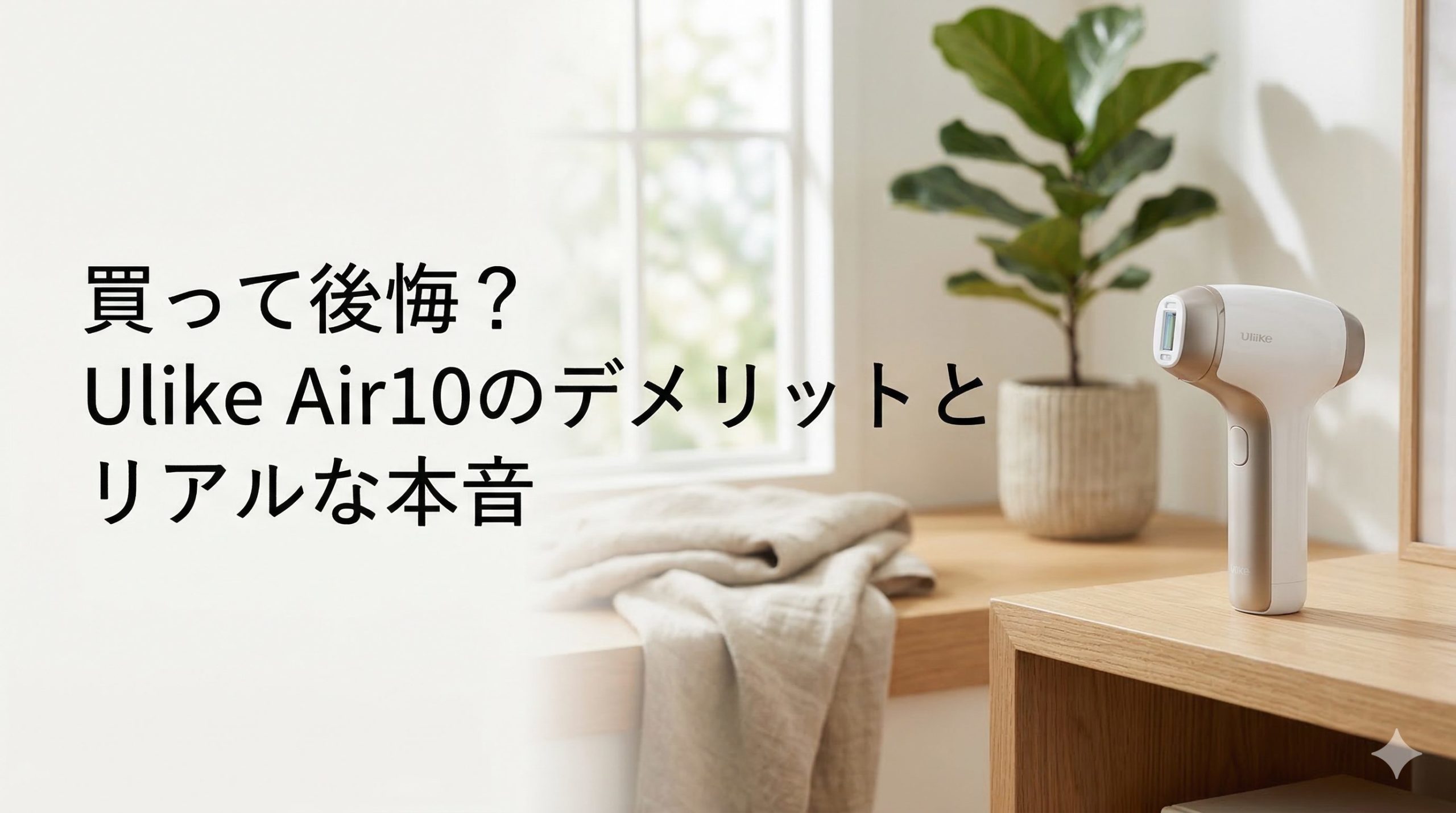 買って後悔？Ulike Air10のデメリットとリアルな本音