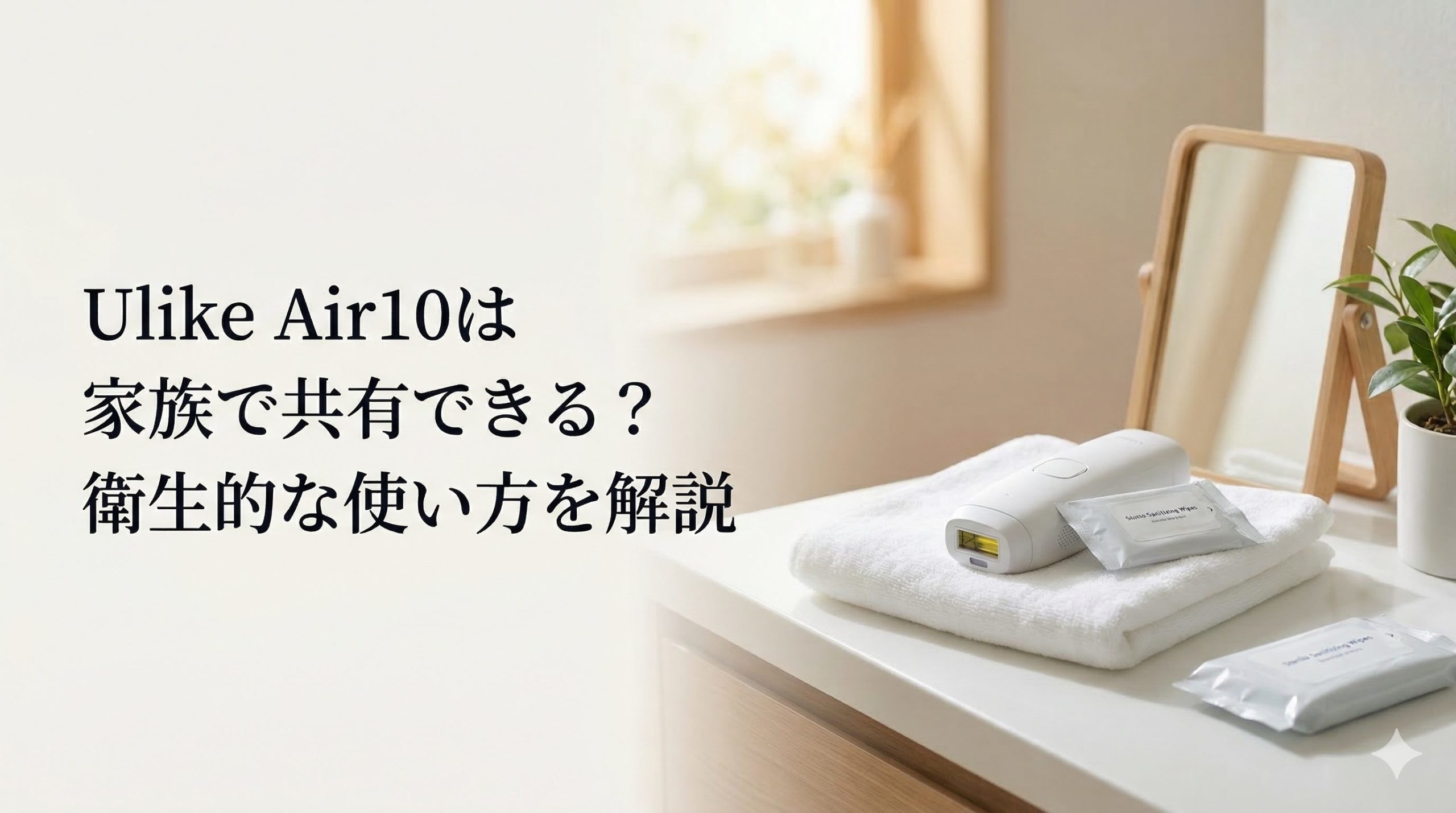 Ulike Air10は家族で共有できる？衛生的な使い方を解説