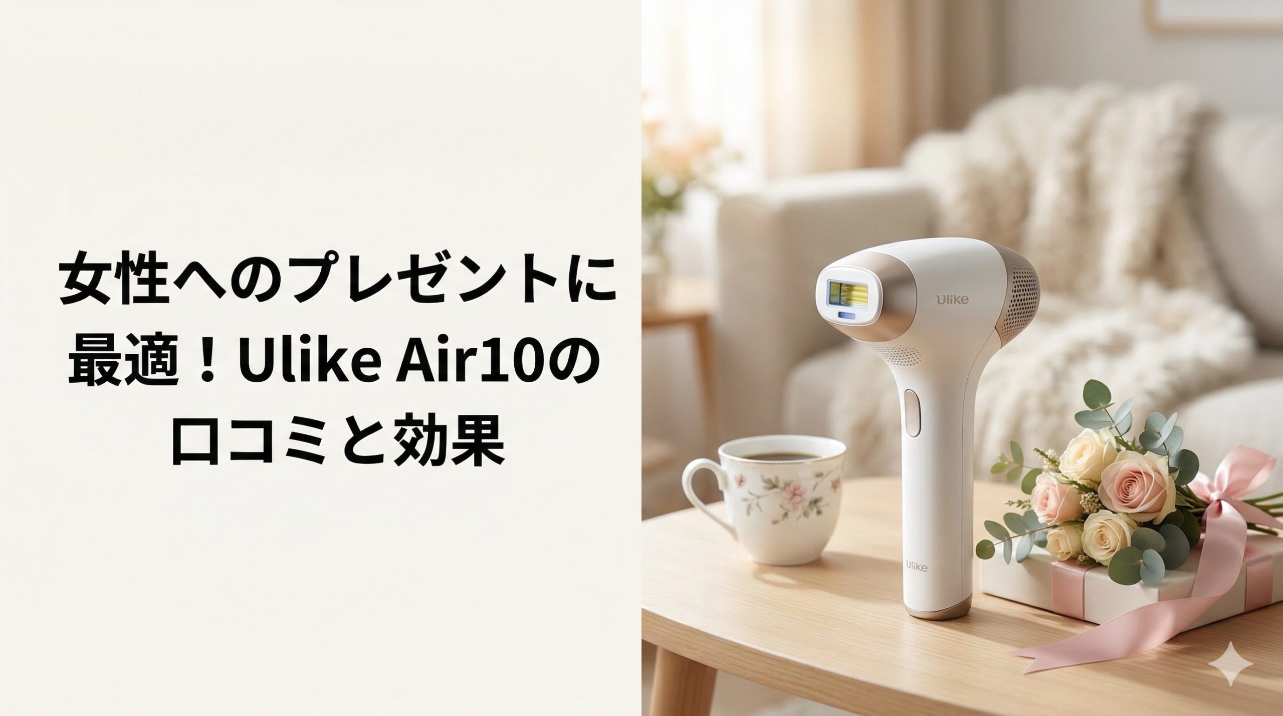 女性へのプレゼントに最適!Ulike Air10の口コミと効果